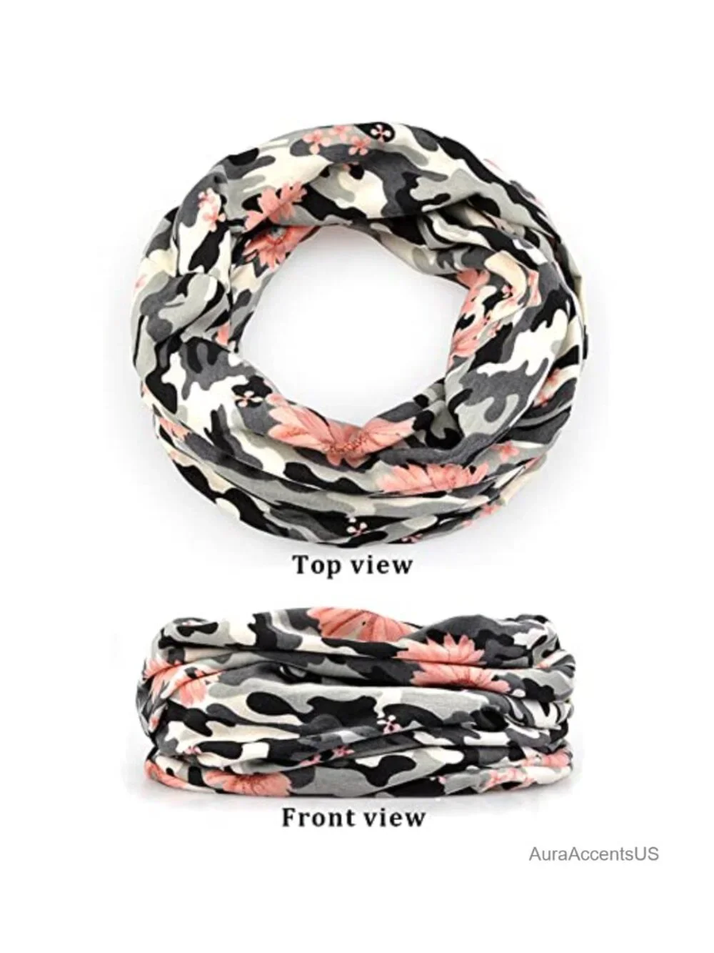 Cotton Slouchy Beanie Cap Scarf 2 Pack Chemo Headwear Open Top